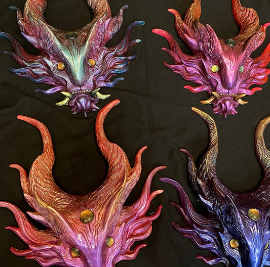 PANOPTES BEAST WALL SCULPTURE- PAINTED