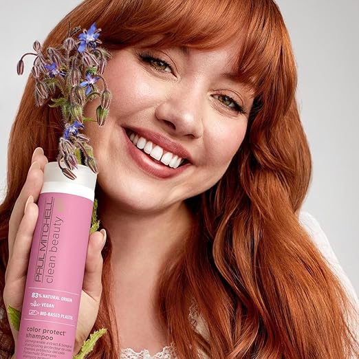 Paul Mitchell Clean Beauty Color Protect Shampoo, Gently Cleanses, Protects Hair Color, For Color-Treated Hair