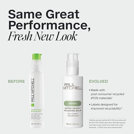 Paul Mitchell Super Skinny Relaxing Balm, Frizz Control For Wavy, Curly or Textured Hair, 5.1 fl oz