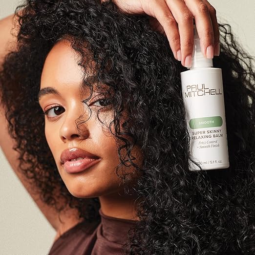 Paul Mitchell Super Skinny Relaxing Balm, Frizz Control For Wavy, Curly or Textured Hair, 5.1 fl oz