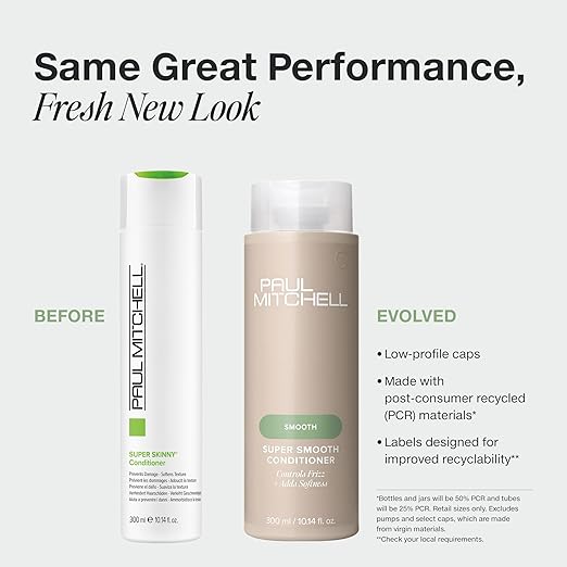 Paul Mitchell Super Smooth Conditioner, Controls Frizz, Adds Softness, For Frizzy Hair