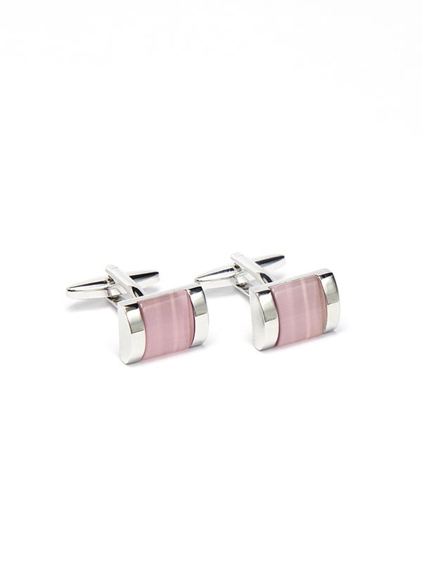 Pink Stone Cufflinks
