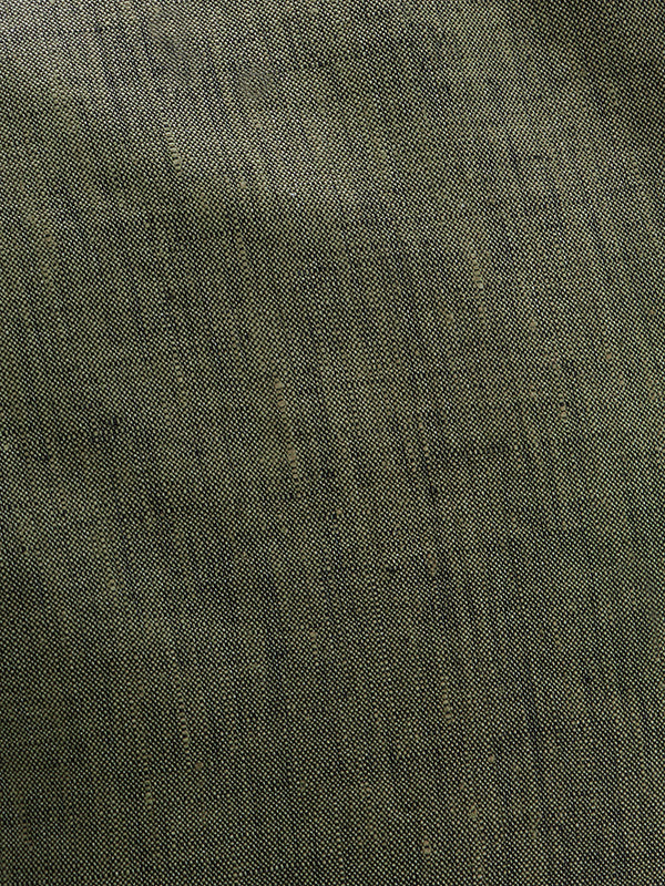 Positano Olive Tailored Fit Pure Linen Trouser