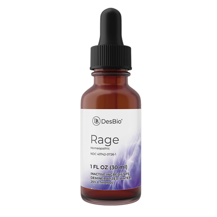 Rage by Desbio for the relief of symptoms related to rage such as maliciousness, hatred, impulsivity