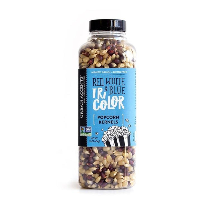 Red, White, & Blue Tricolor Popcorn Kernels