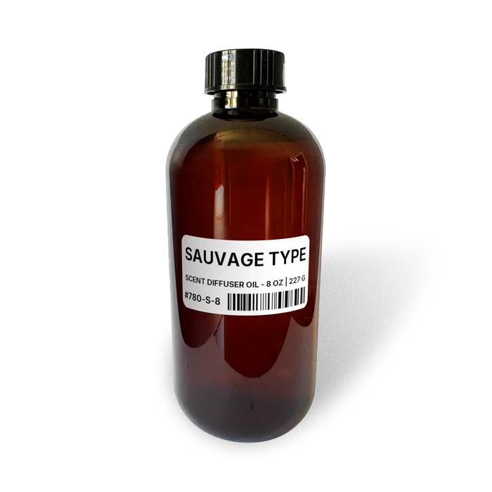 Sauvage Type Scent Diffuser Oil - 8 oz | 227 g bottle image showing Scent Diffuser Oil in 8 oz size. Fragrance product bottle photo for Sauvage Type Scent Diffuser Oil - 8 oz | 227 g.