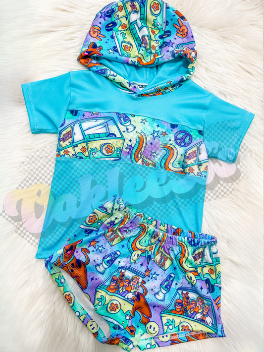 Sc00b Hooded Upton Tee & Breezy Shorts