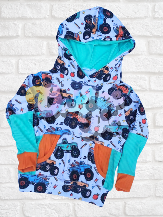 School Monster Trucks Parker Hoodie