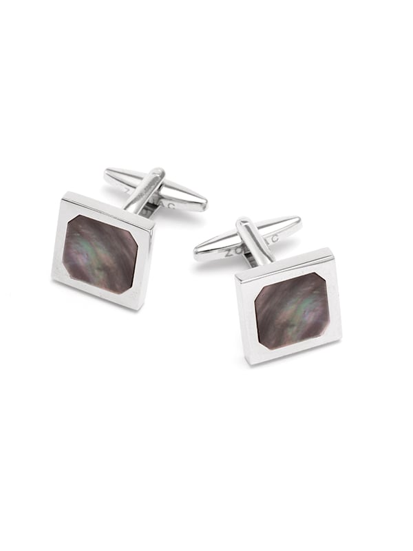Silver Mother-Of-Pearl Cufflinks