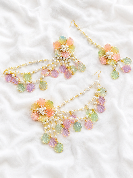 Soft Bloom Earring Tikka Set ET0017