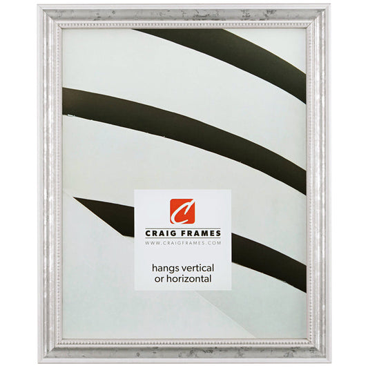 Stratton .75", Antique White Picture Frame