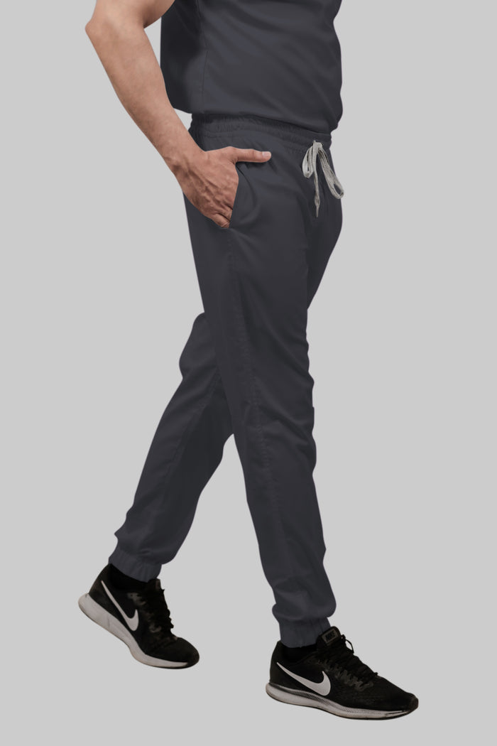 Stretchable (2Way) Men Dark Gray Jogger