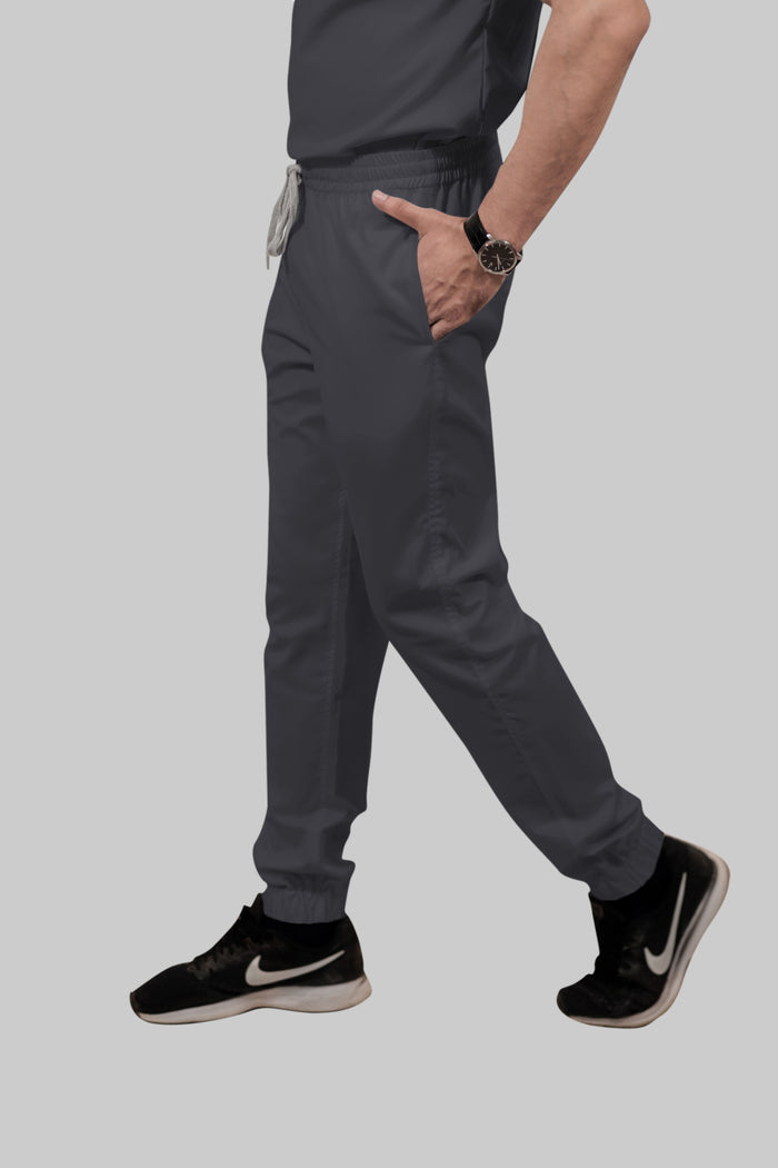 Stretchable (2Way) Men Dark Gray Jogger