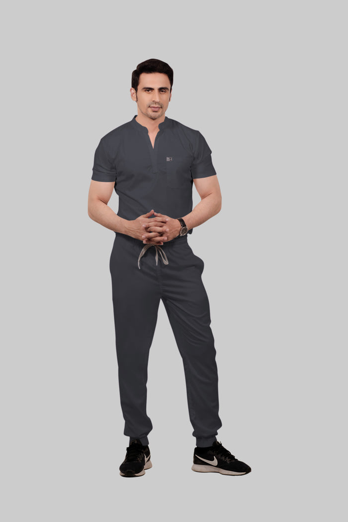 Stretchable (2Way) Men Dark Gray Jogger