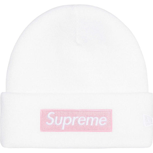 Supreme New Era Box Logo Beanie (FW25) White