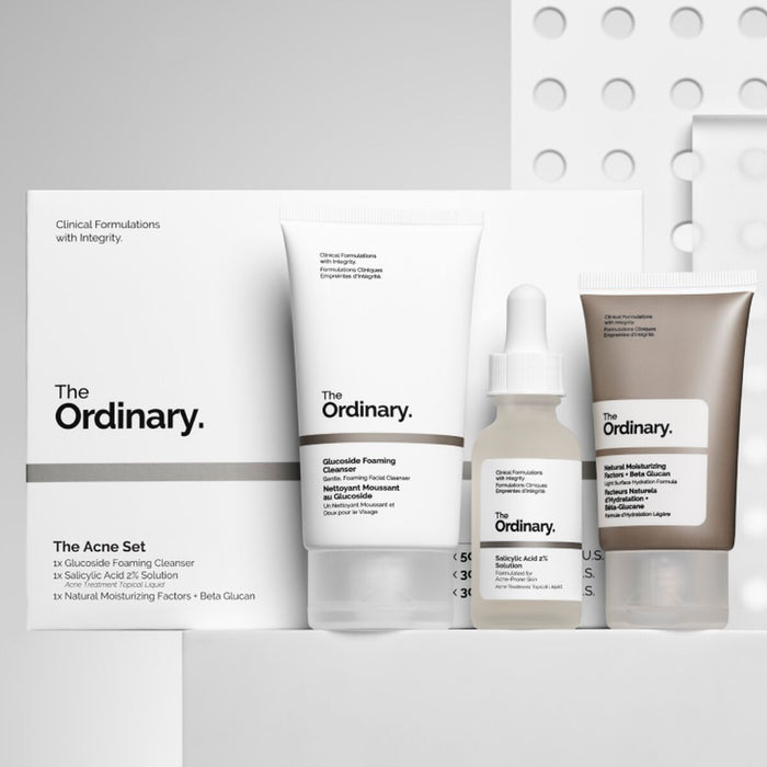 THE ORDINARY the acne set including salysilc acid 2% solution for the treatmint of acne مجموعة الساليسيلك اسد للعناية بالبشرة