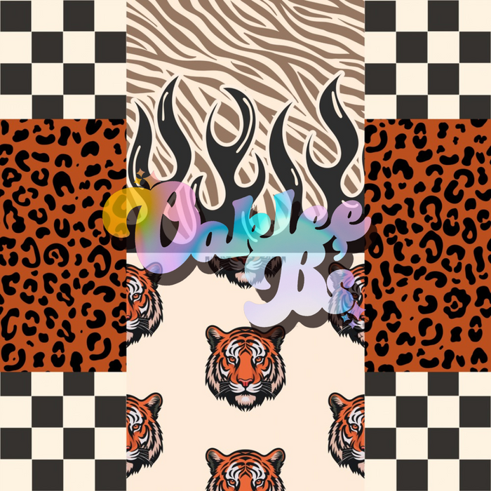 Tiger Patches Made to Order Single Items (Made in rib unless you select a swim item)