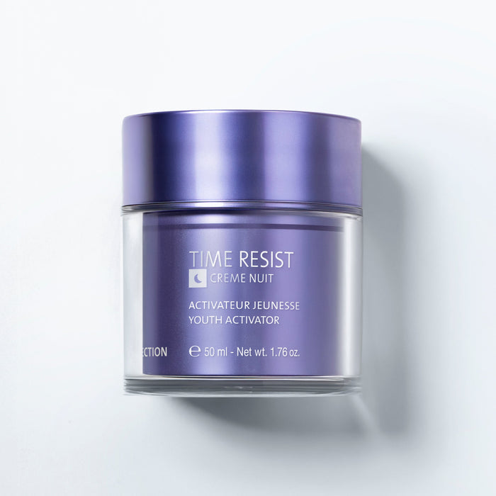 Time Resist Nuit night cream 50 ml jar Yon-Ka Paris label plant stem cells wakame extract grape seed oil shea butter