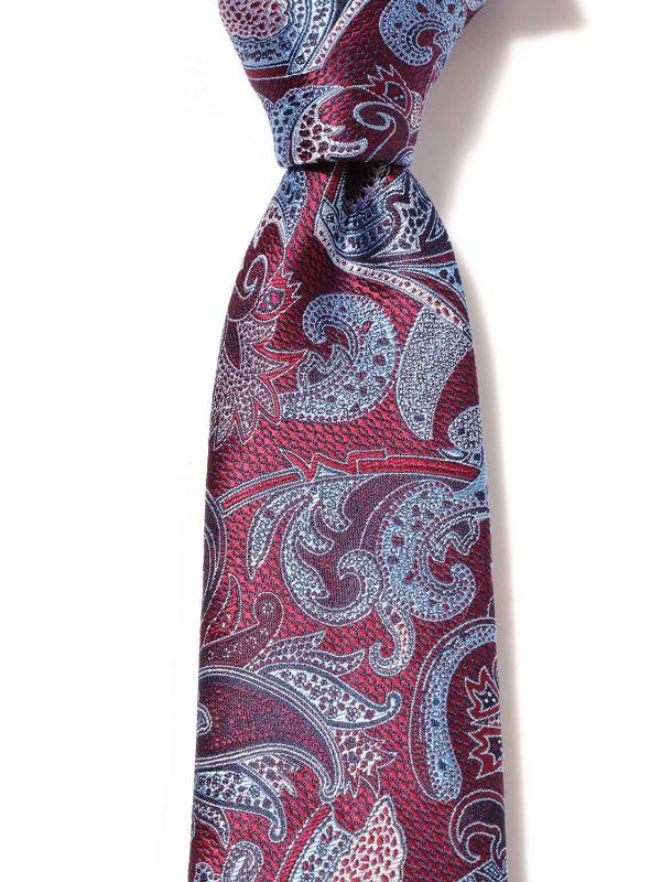 Torino All Over Dark Purple Silk Tie