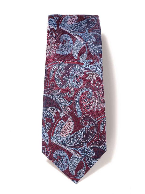 Torino All Over Dark Purple Silk Tie