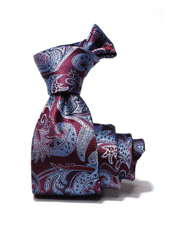 Torino All Over Dark Purple Silk Tie