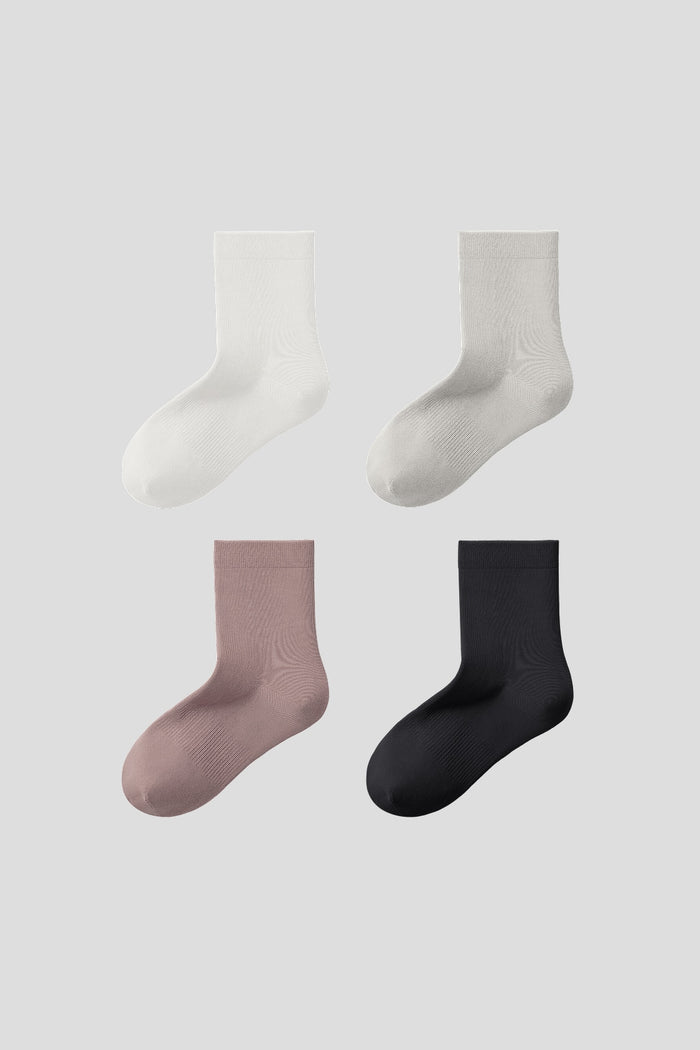 F / White-Gray-Dust Pink-Black