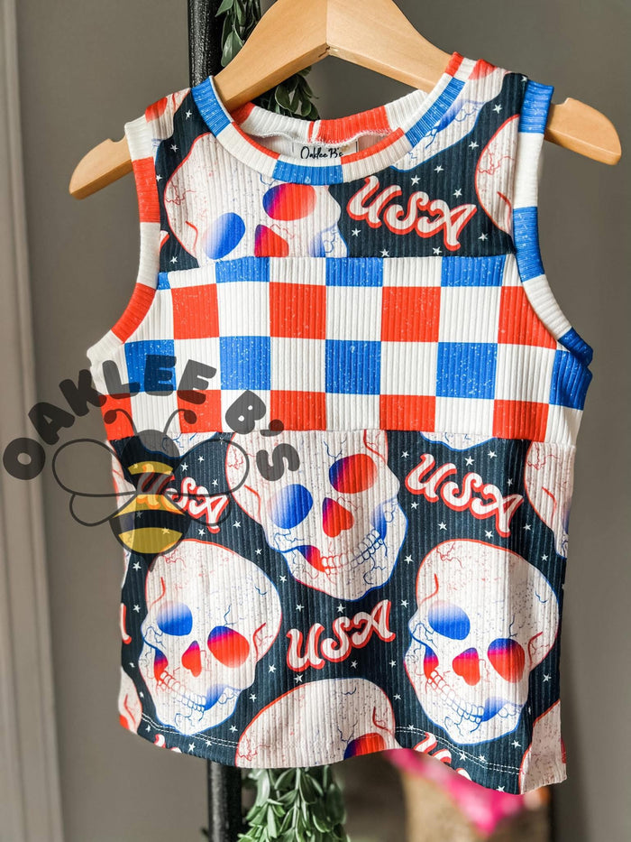 USA Skulls Upton Tank