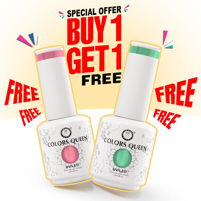 UV LED Soak Off Gel Polish - Nude & Pink Nail Colors