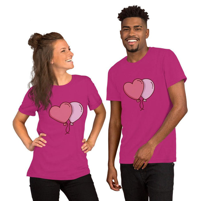 Valentine's Balloon Unisex T-Shirt - Billyforce Shop