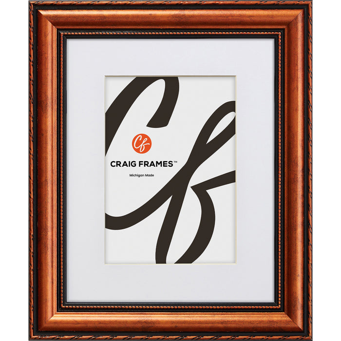 Victoria 1.375", Matted Ornate Copper Picture Frame