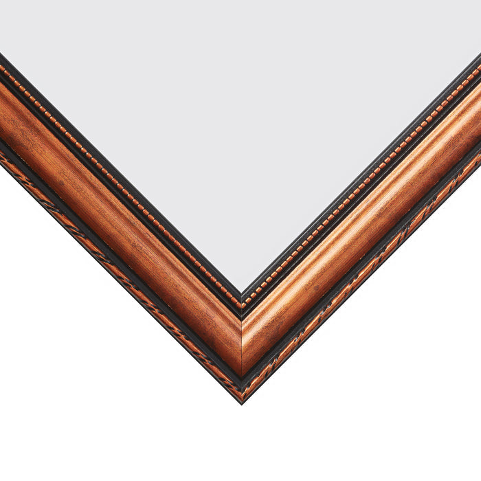 Victoria 1.375", Matted Ornate Copper Picture Frame