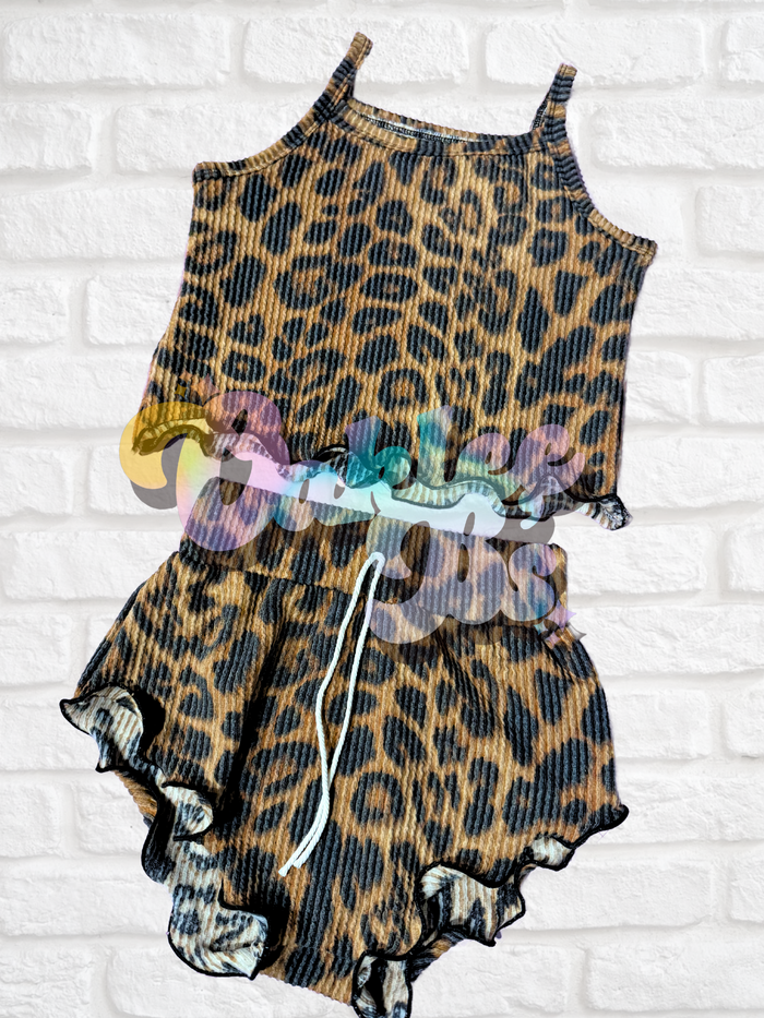 Waved Leopard Summer Sleep Set