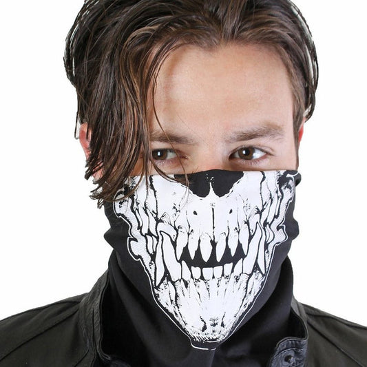 WEREWOLF SKULL BANDANA -GOLD OR WHITE-