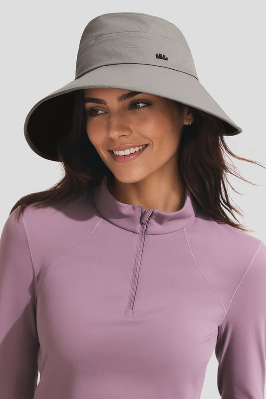 Wide-Brim Sun Protection Bucket Hat WR013