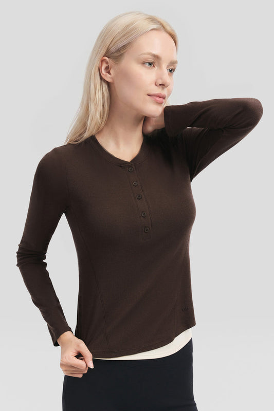 Women's Double-Layer Slim-Fit Base Layer Top HE019