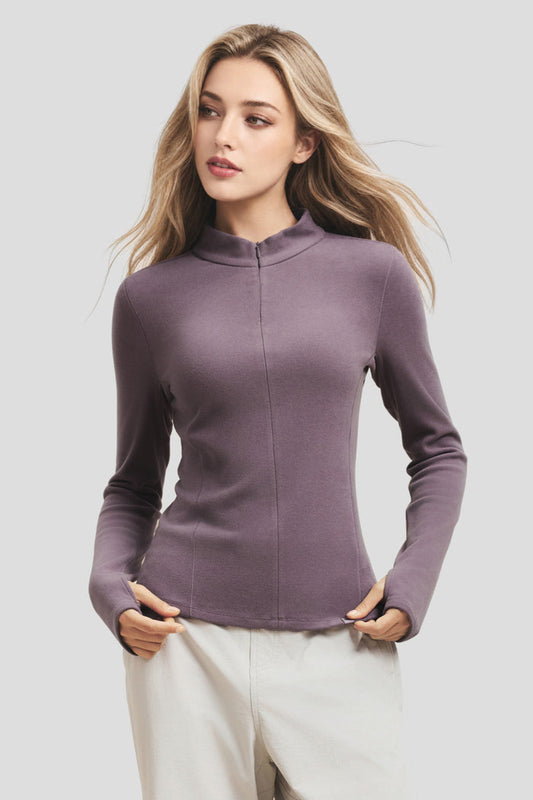Women's High-Stretch Fleece Half-Zip Base Layer Top PM002/PM006
