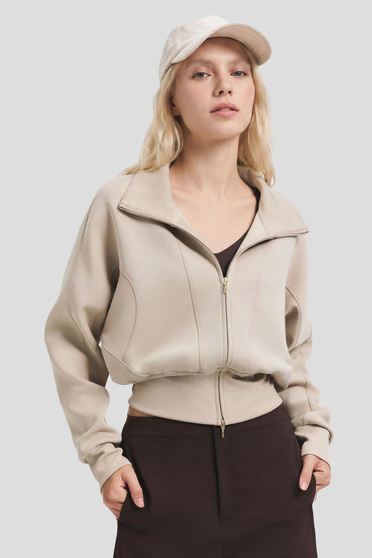 Women's Slim-Fit Full-Zip Sweatshirt HE021