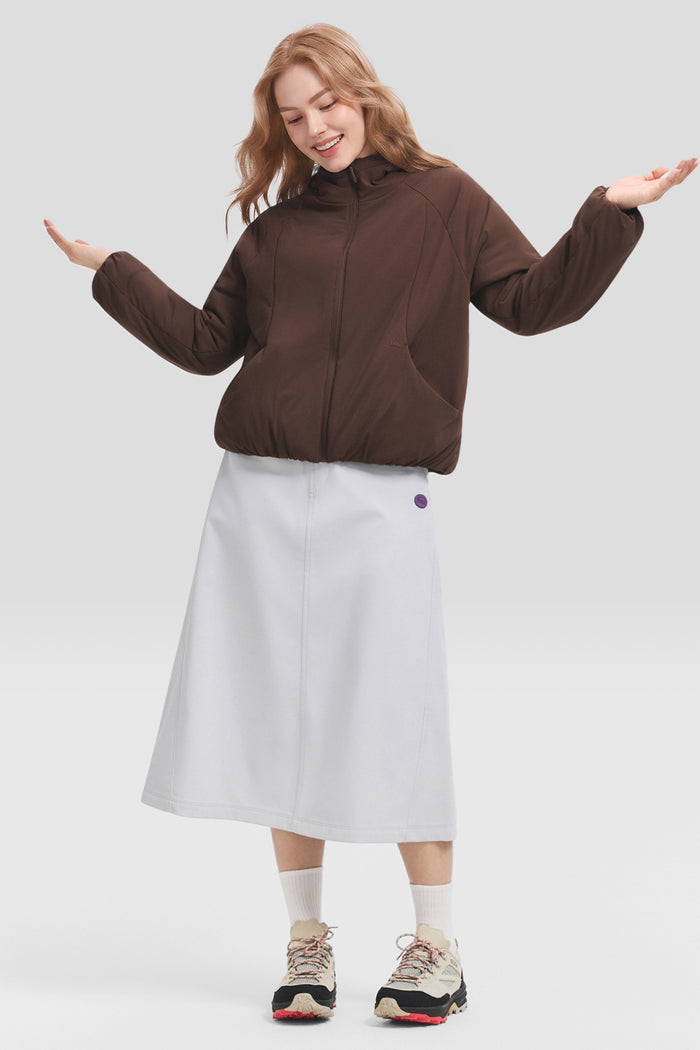 Women's Stretch Hooded Insulated Jacket (Mid Warmth) EF003