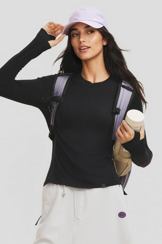 Women's Wool-Blend Crew-Neck Base Layer Top (Mid Warmth) HW002