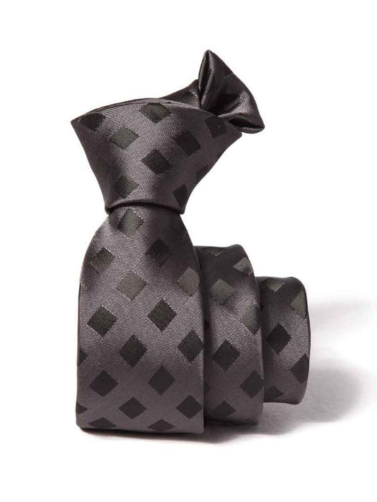 ZOD! Check Black Microfibre Tie