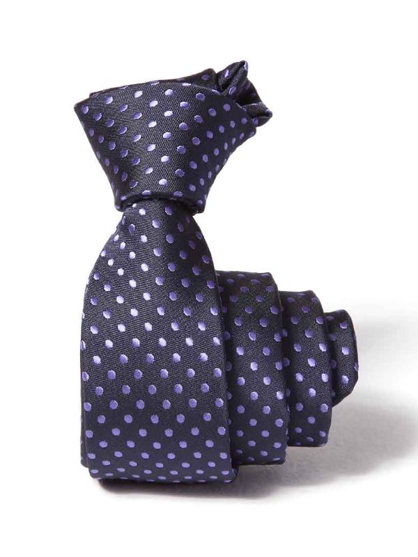 ZOD! Dotted Purple Microfibre Tie