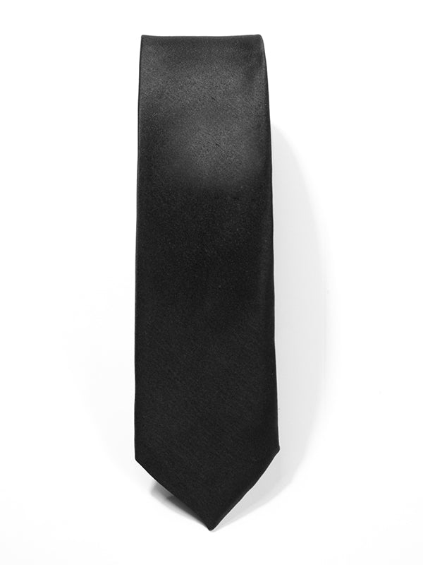 ZOD! Plain Black Microfibre Tie