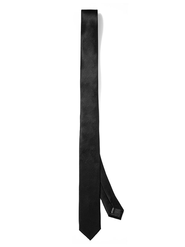 ZOD! Plain Black Microfibre Tie