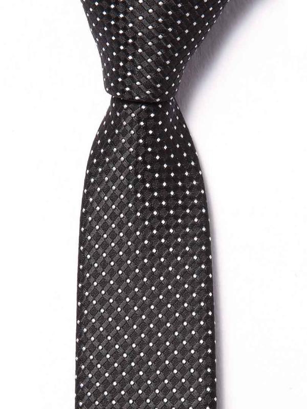 ZOD! Structure Black Microfibre Tie