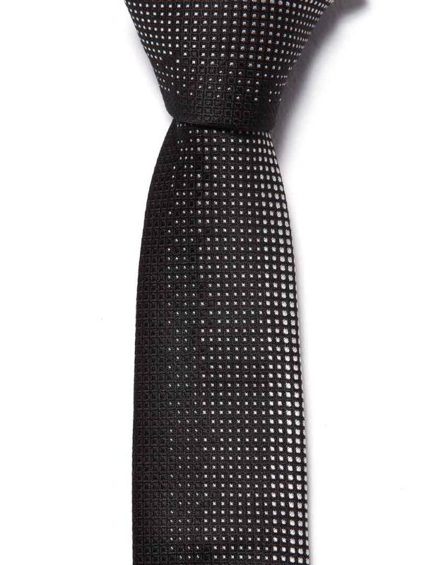 ZOD! Structure Black Microfibre Tie