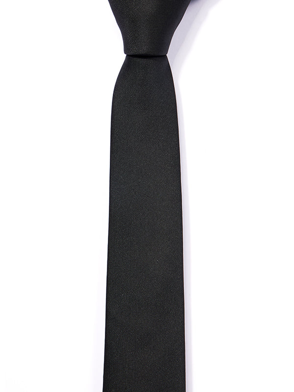 ZOD! Structure Black Microfibre Tie