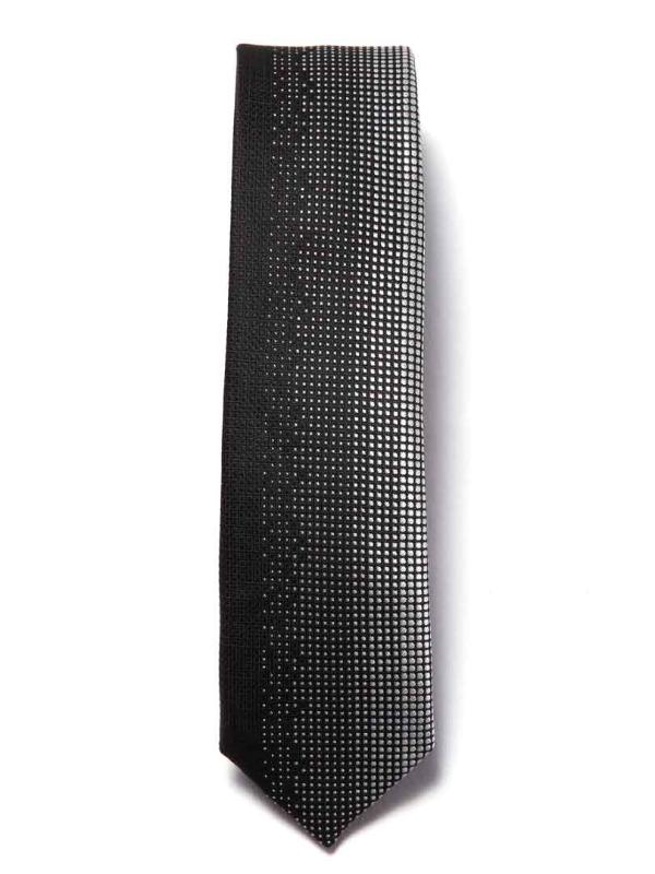 ZOD! Structure Black Microfibre Tie