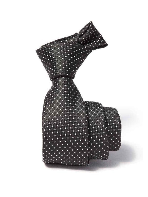 ZOD! Structure Black Microfibre Tie