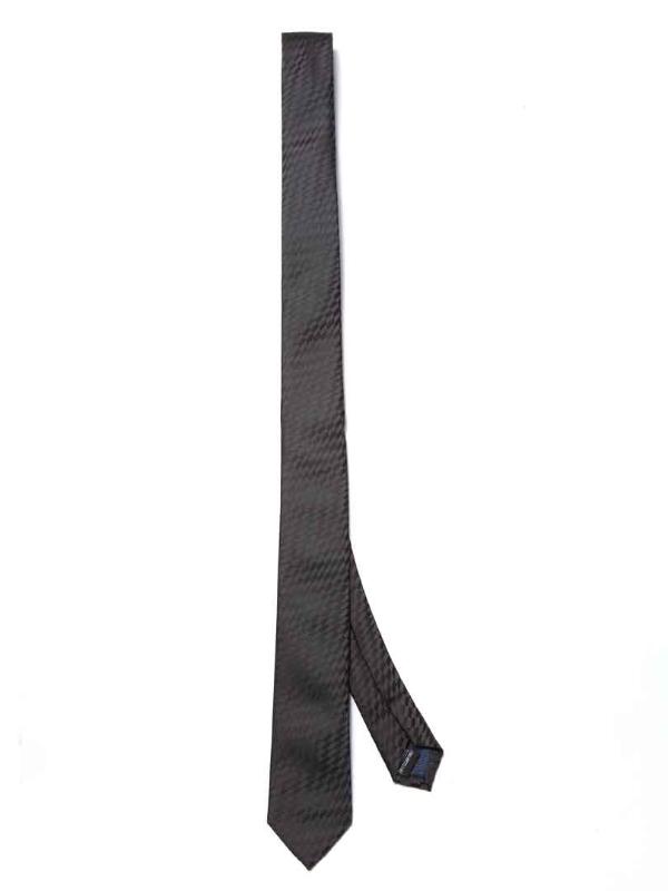 ZOD! Structure Dark Grey Microfibre Tie