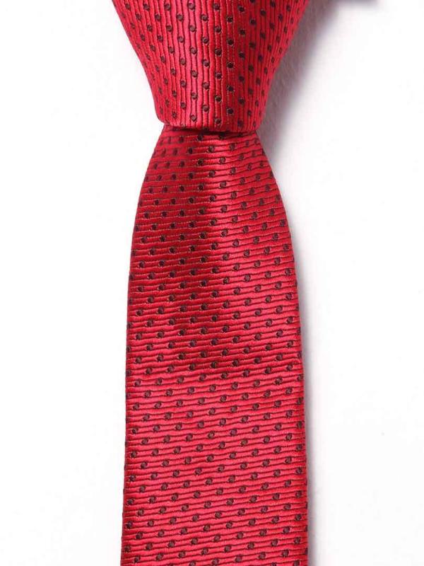 ZOD! Structure Red Microfibre Tie